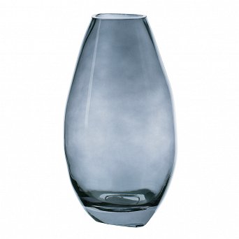 ALTOM DSIGN szklany wazon na kwiaty 13,5x12x25,5cm granatowy