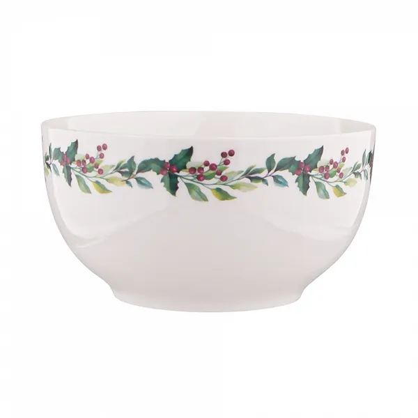 ALTOM DESIGN  porcelanowa miska 600ml śr 14cm dek. winter garland