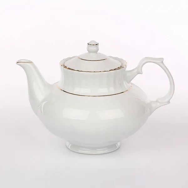 CHODZIEŻ IWONA ZŁOTY PASEK czajnik porcelanowy 1,60L