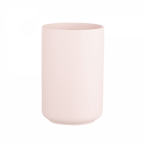 ALTOM DESIGN wazon ceramiczny 10x10x15 cm pudrowy róż