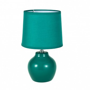 ALTOM DESIGN lampa stołowa na ceramicznej podstawie 13x25 cm zielona