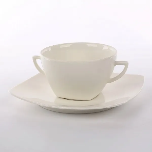 KAROLINA HIRUNI komplet bulionówka + spodek porcelanowy 18cm 
