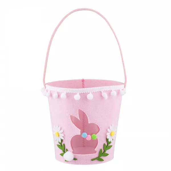 ALTOM DESIGN koszyk torebka filcowa różowa 15x15x15cm