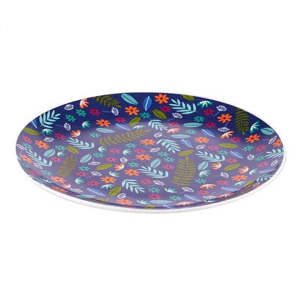ALTOM DESIGN FOLK porcelanowy talerz deserowy 20cm granatowy