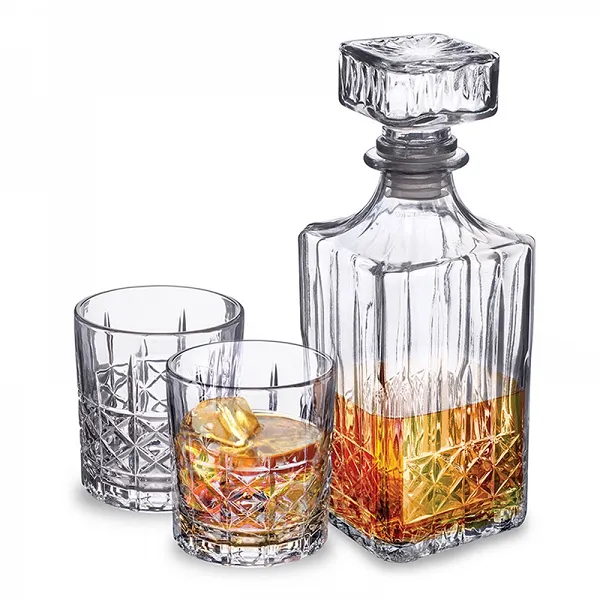 ALTOM DESIGNE CASCADE zestaw do whisky karafka 900 ml + 4 szklanki 330 ml