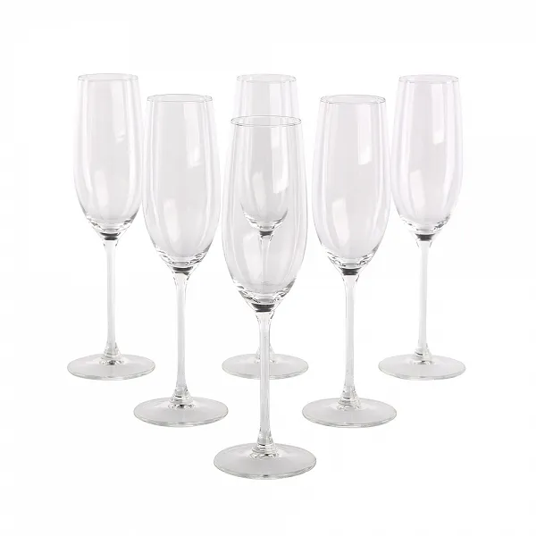 ALTOM DESIGN BRYLANT LUX komplet 6 kieliszków do szampana 210ml
