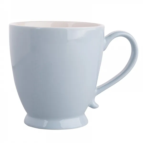 ALTOM DESIGN URBAN KOLORY ZIEMI porcelanowa filiżanka jumbo na stopce 400 ml niebieska odcień I