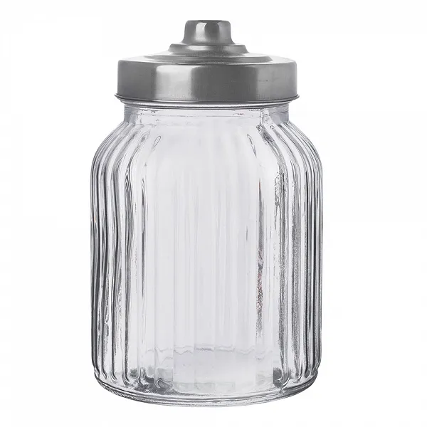 ALTOM DESIGN słoik / pojemnik na produkty sypkie z metalową pokrywką 900ml