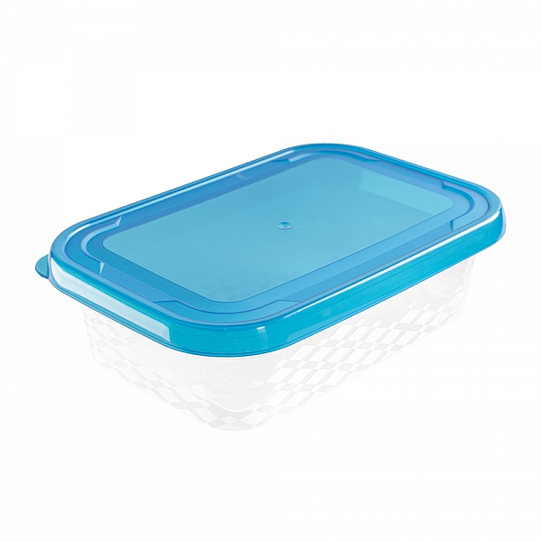 Niebieski pojemnik do żywności kwadratowy 15,7x22,5cm 1,5l