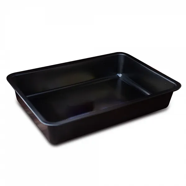 SNB czarna forma blacha do pieczenia tłoczona 34cm x 23cm NON-STICK