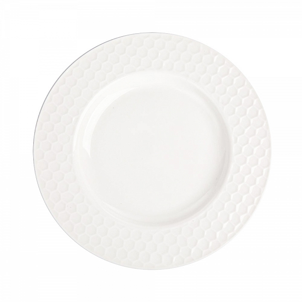 ALTOM DESIGN HONEY talerzyk deserowy porcelanowy 20cm biały