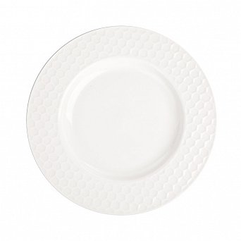 ALTOM DESIGN HONEY talerzyk deserowy porcelanowy 20cm biały