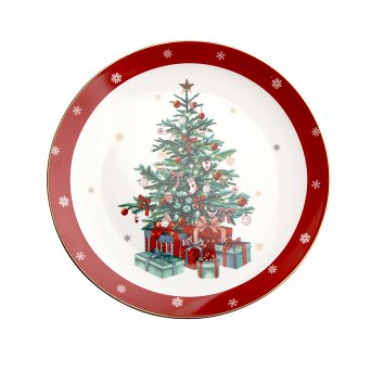 ALTOM DESIGN CHRISTMAS TREE talerz deserowy na Święta Boże Narodzenie 20 cm