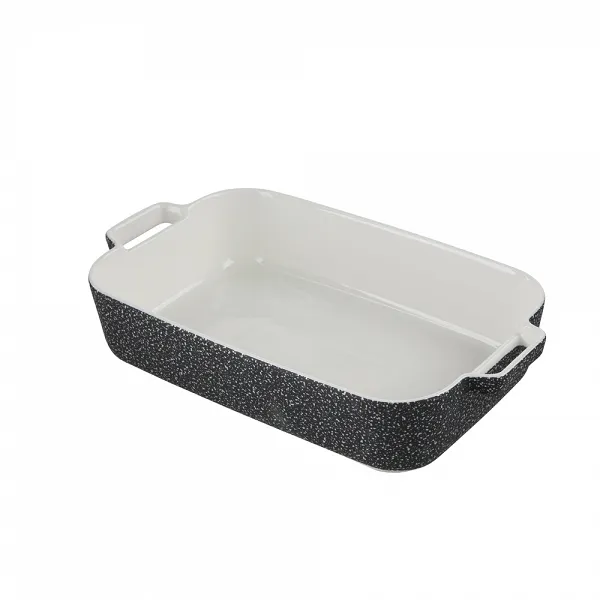 ALTOM DESIGN GRANIT naczynie do zapiekania prostokątne 24x14cm czarne