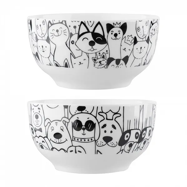 ALTOM DESIGN ZWIERZAKI porcelanowa miska salaterka 13cm 400ml