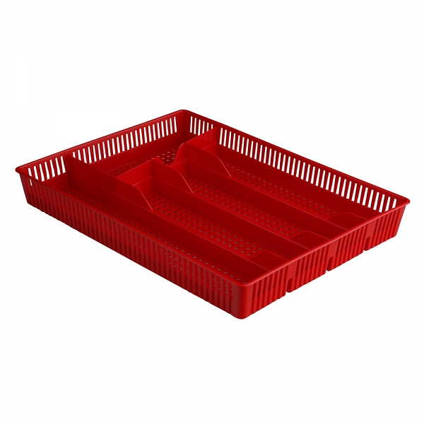 BENTOM wkład do szuflady / organizer ażurowy 31x23x4,5cm czerwony