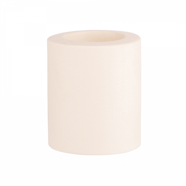 ALTOM DESIGN świecznik ceramiczny 6,5x6,5x8 cm kremowy