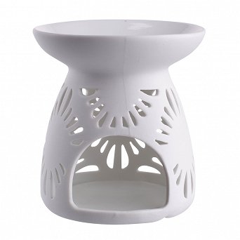 ALTOM DESIGN Porcelanowy kominek zapachowy paski  11,5x11 cm