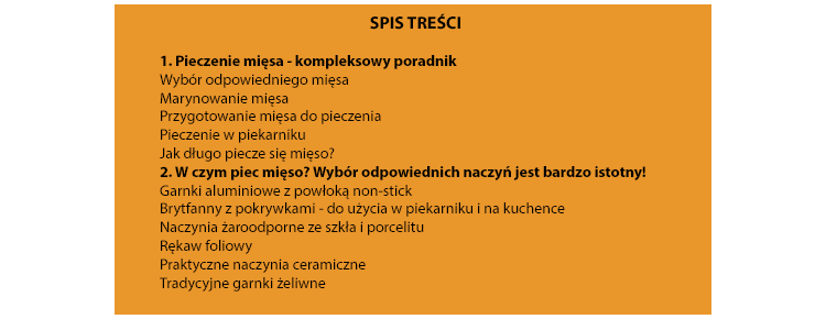 spis treści